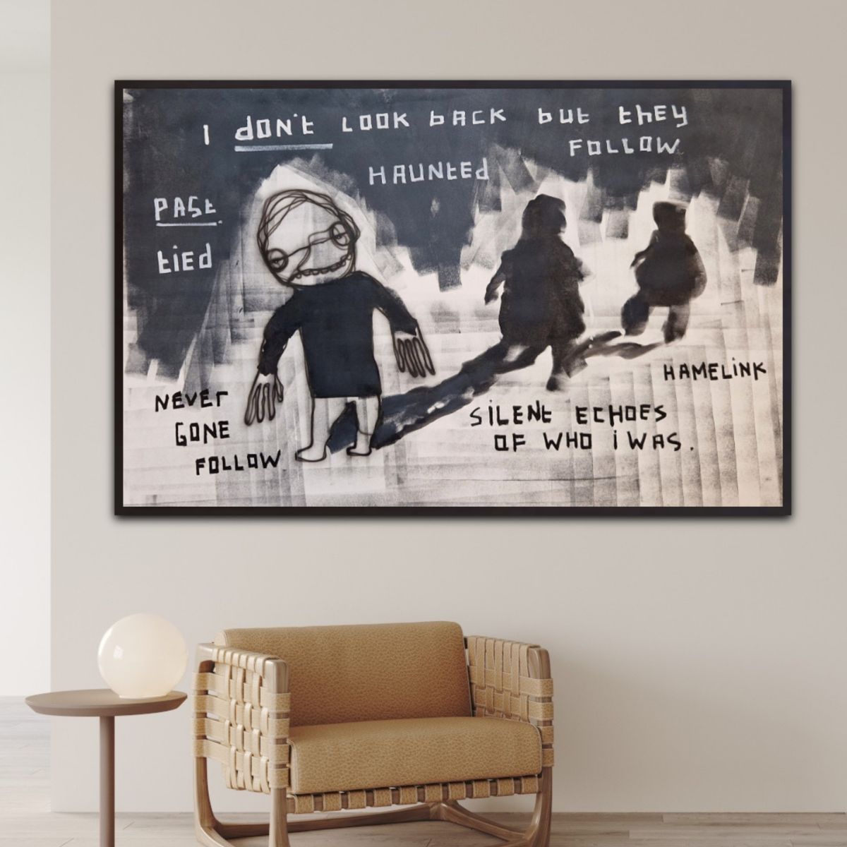 They Never Left Original Hand Signed Contemporary Popculture