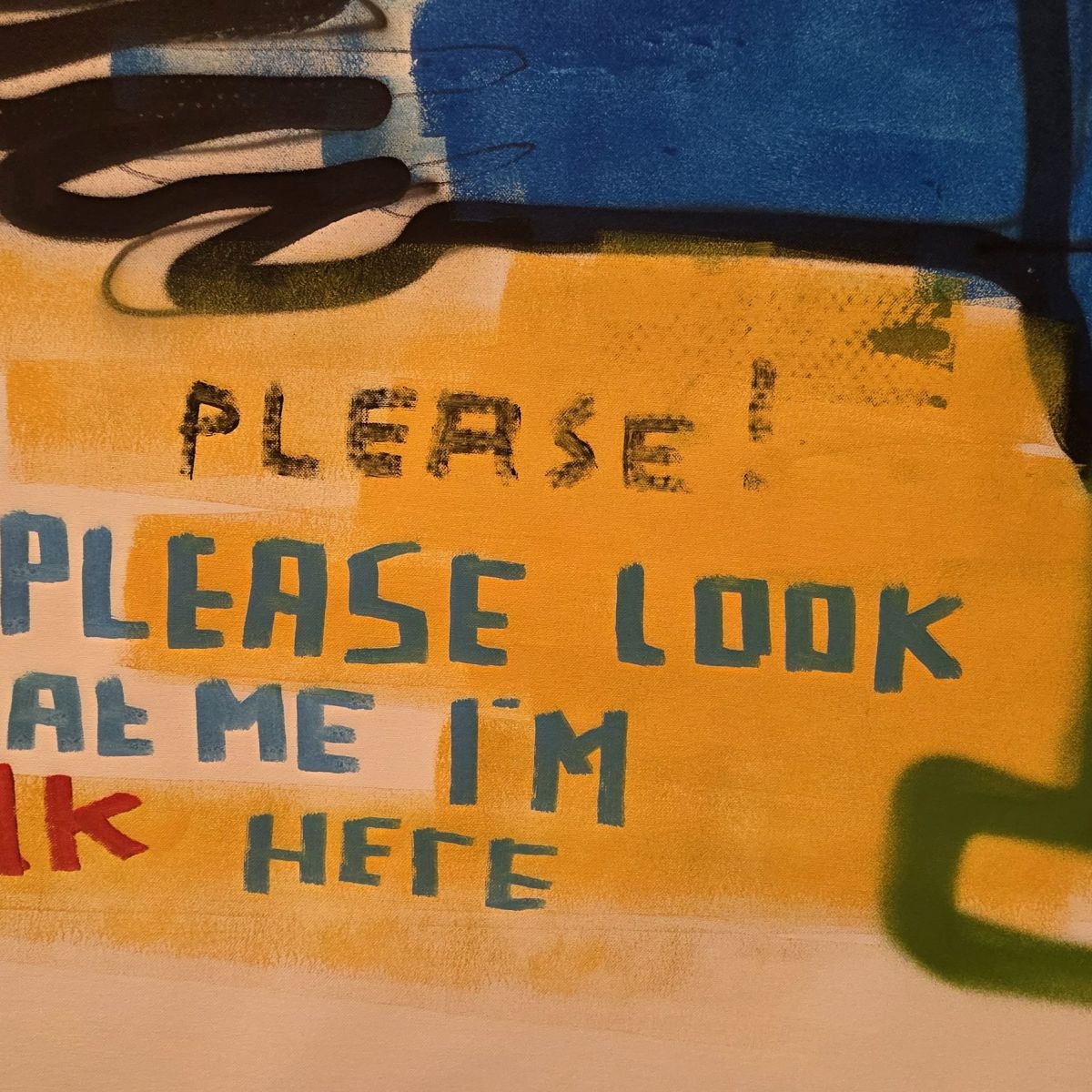 Please Look at Me Original Hand Signed Contemporary Popculture