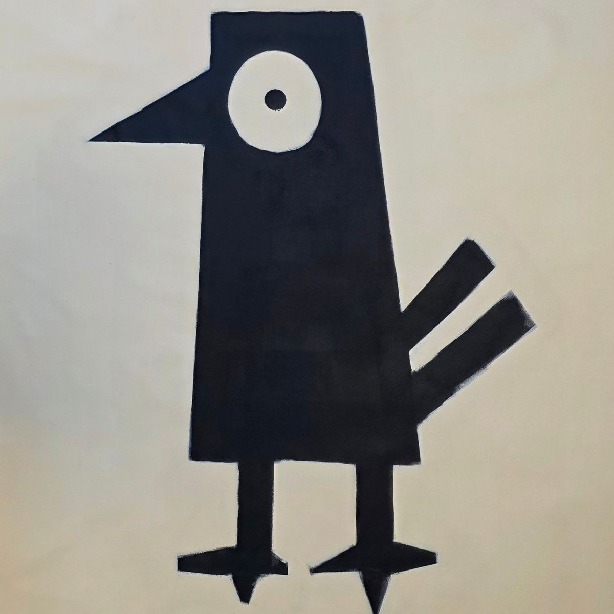 Bird of Silence Original Hand Signed Contemporary Popculture