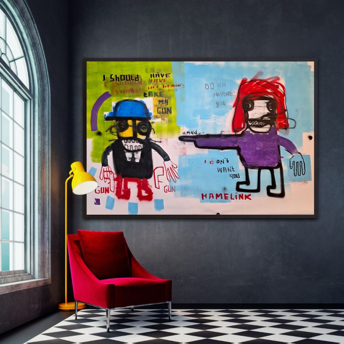 Emotional Gunfire Original Hand Signed Contemporary Popculture