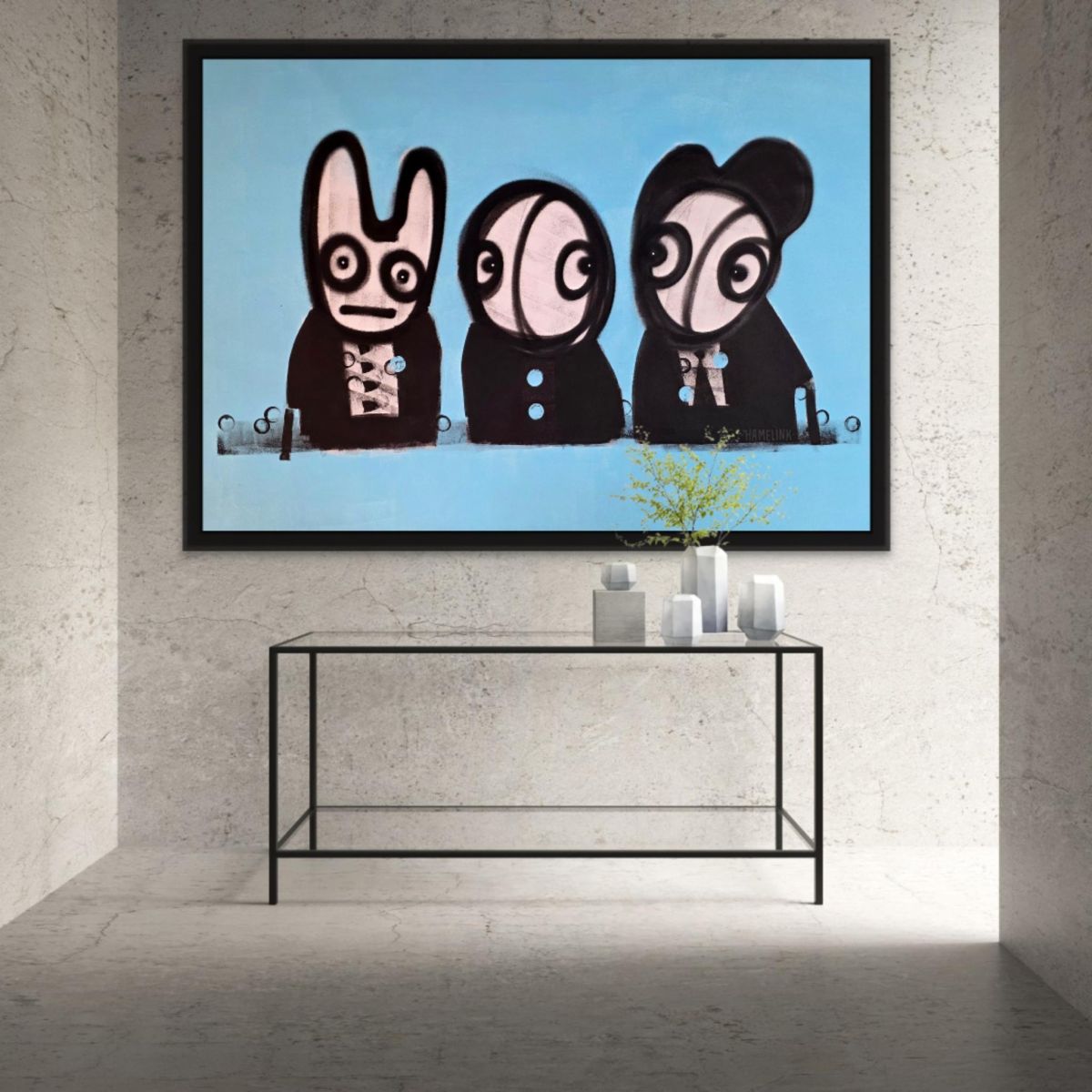 Blue Jazz Souls Original Hand Signed Contemporary Popculture