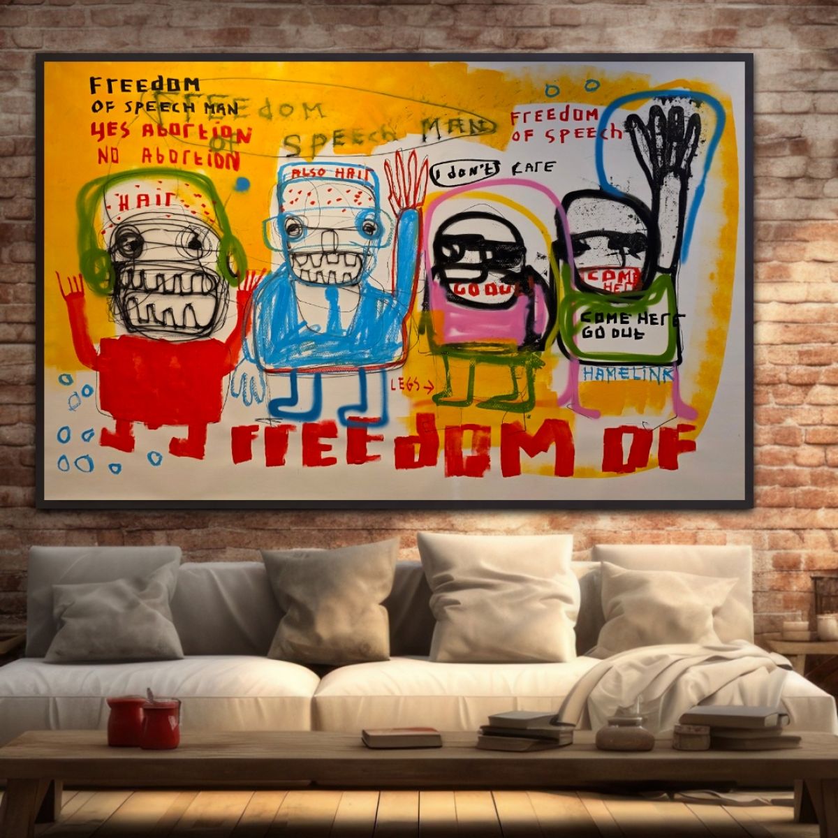Freedom of Speech Original Hand Signed Contemporary Popculture