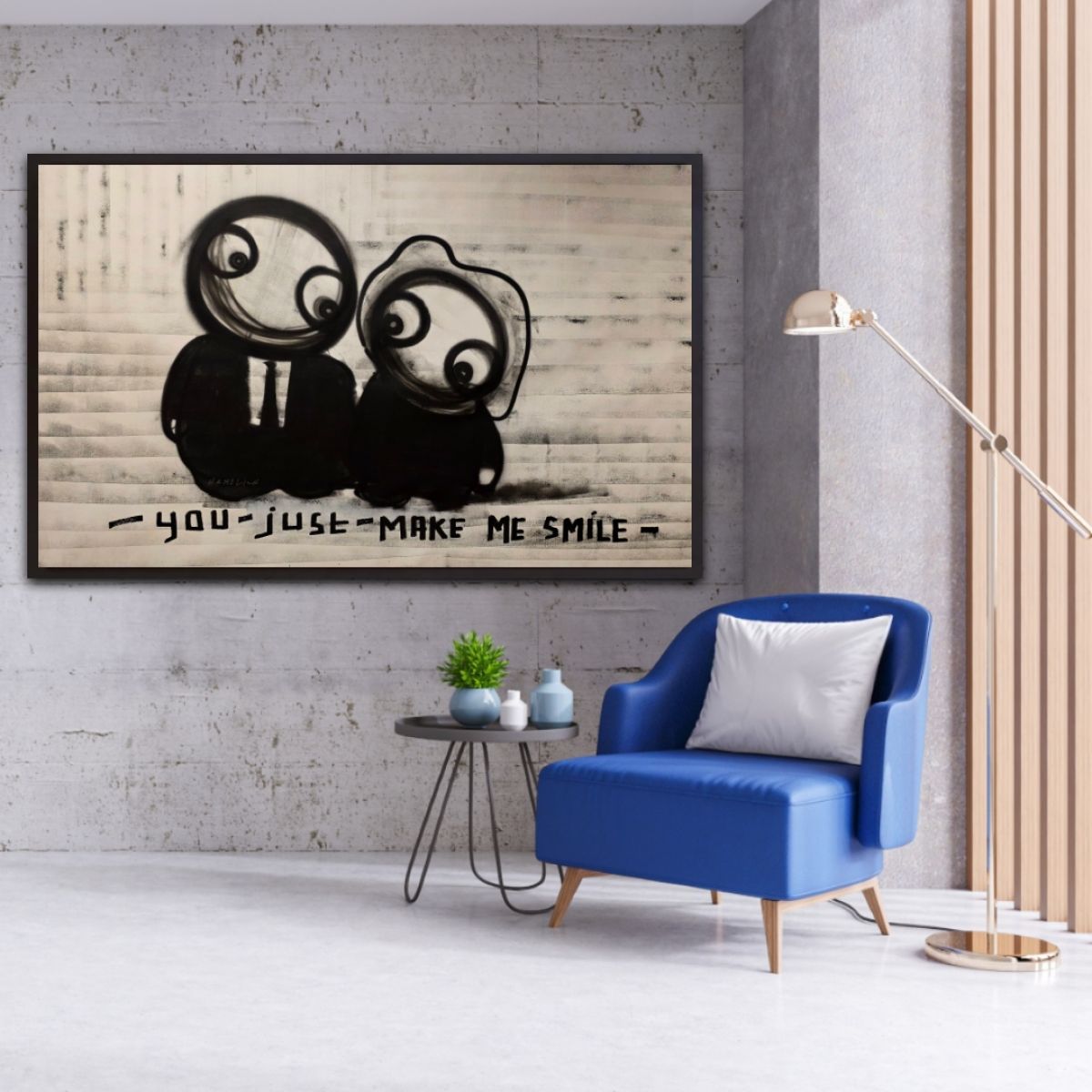You Make Me Smile Original Hand Signed Contemporary Popculture