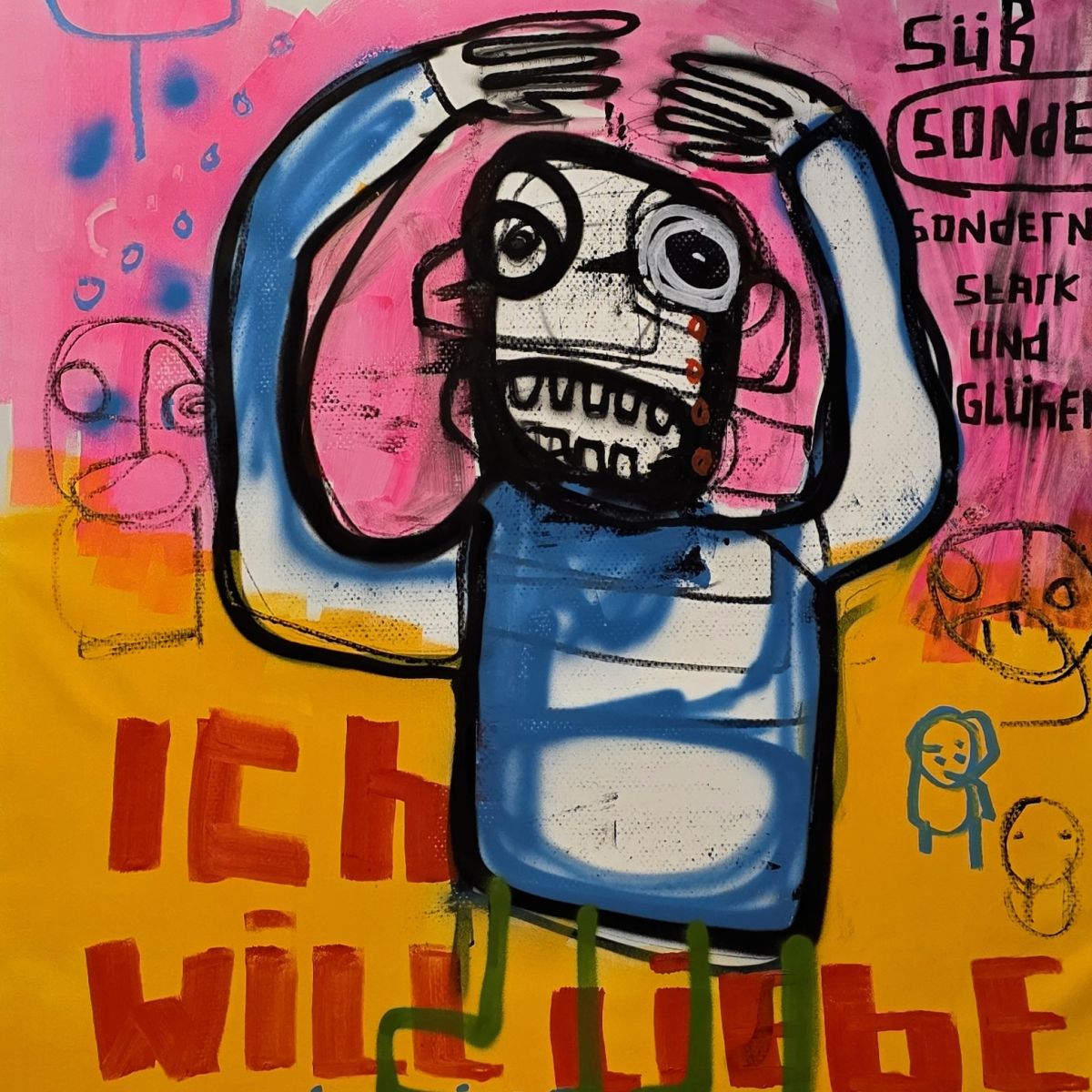 Ich Will Liebe Original Hand Signed Contemporary Popculture