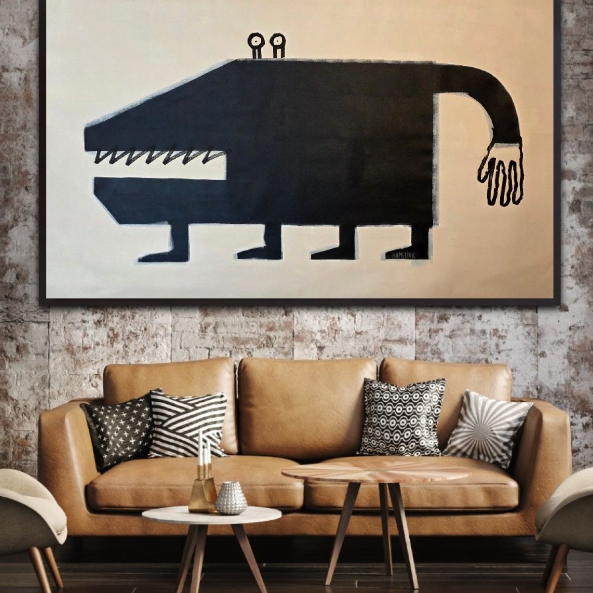 The Tamed Beast Original Hand Signed Contemporary Popculture